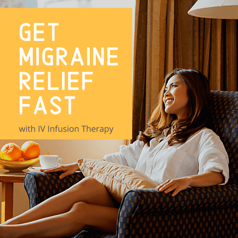 IV therapy for migraine relief